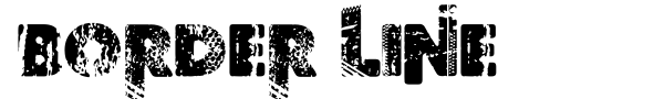 Border Line font preview